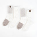 COLOR BLK SHAGGY COZY CRW 2PK