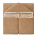 COZY HOODED THROW TAUPE