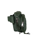 SQUARE DOUBLE ZIP WAIST BAG/SLING OLIVE