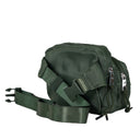 SQUARE DOUBLE ZIP WAIST BAG/SLING OLIVE